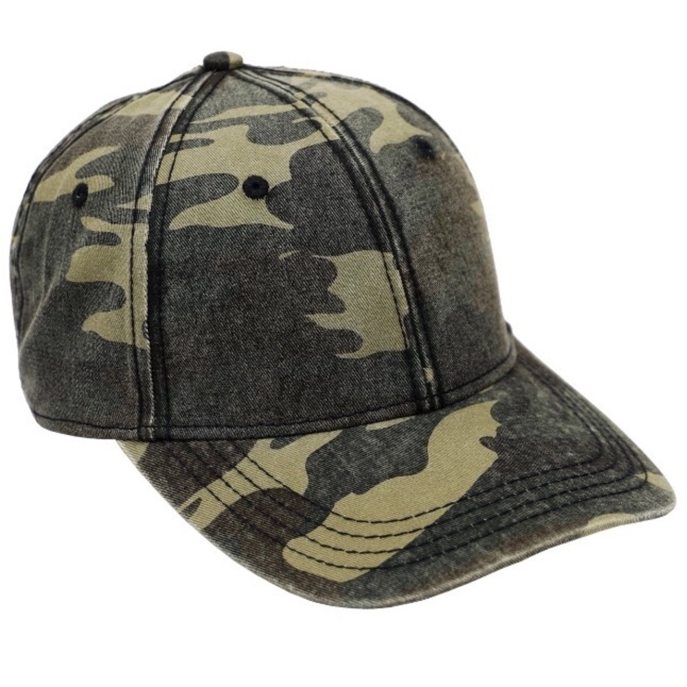 🎈$6🎈NEW GEORGE Camo Baseball Hat Green UNISEX Men's Size Adjustable - Picture 2 of 16